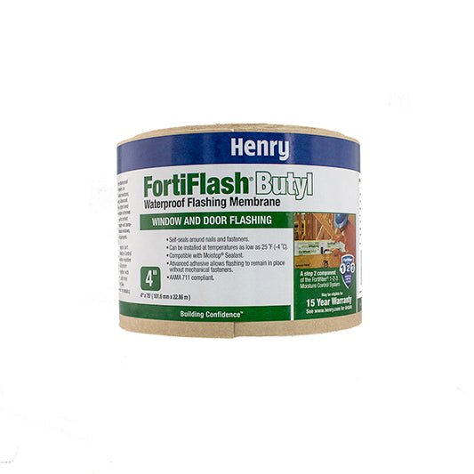 Henry Fortiflash Butyl 4" x 75' Flashing